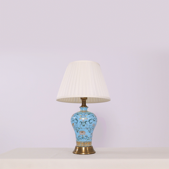 Lightsin Colorful Handcrafted Ceramic Table Lamp - Ideal for Bedroom, Desk & Living Room Lightsin UK