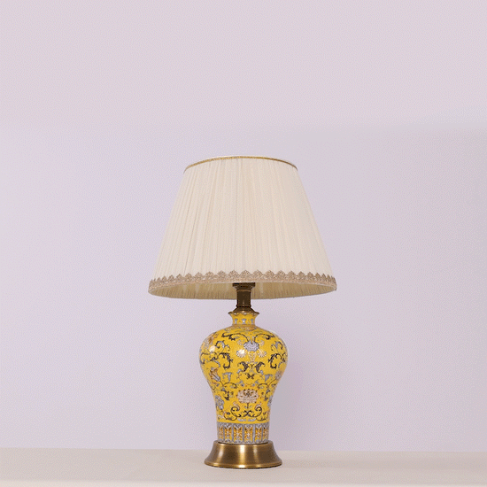 Lightsin Colorful Handcrafted Ceramic Table Lamp - Ideal for Bedroom, Desk & Living Room Lightsin UK