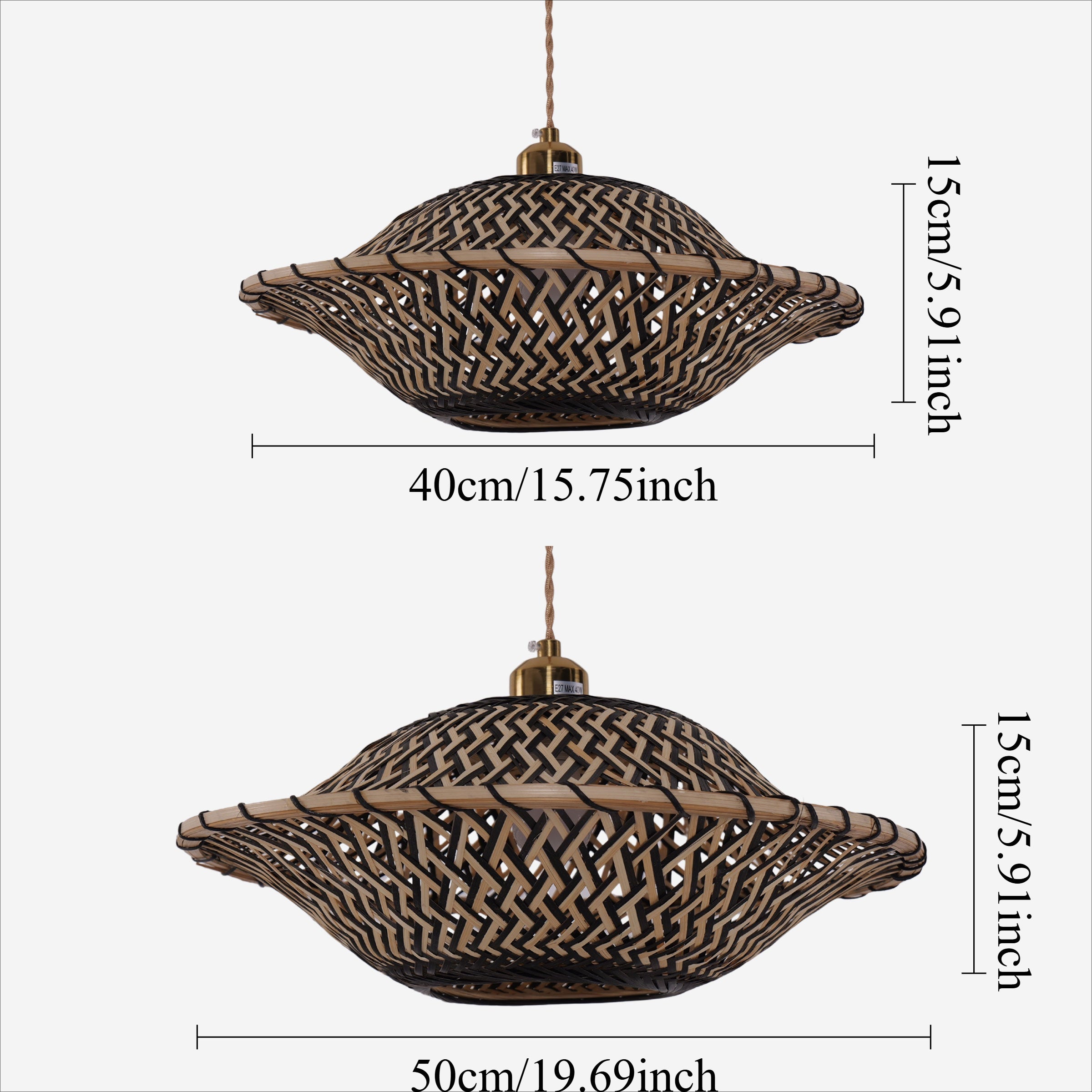 bamboo pendant light
