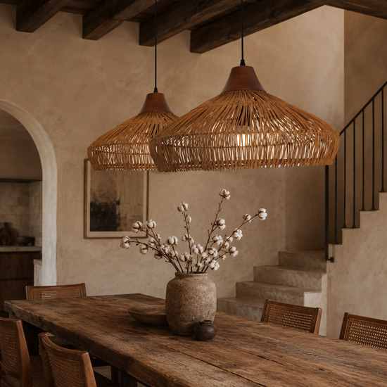 Bell-Shaped Handcrafted Bamboo Kitchen Pendant Lighting
