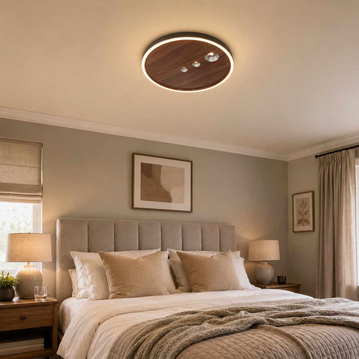 Remote Control LED Ceiling Light with Night Mode