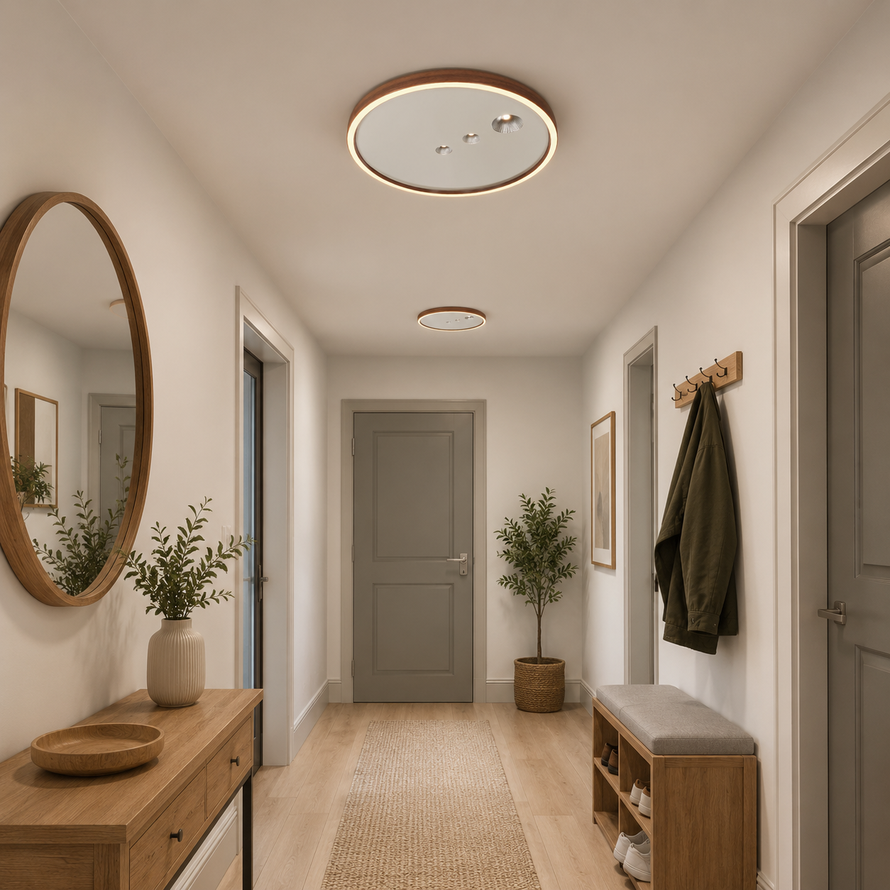 Remote Control LED Ceiling Light with Night Mode