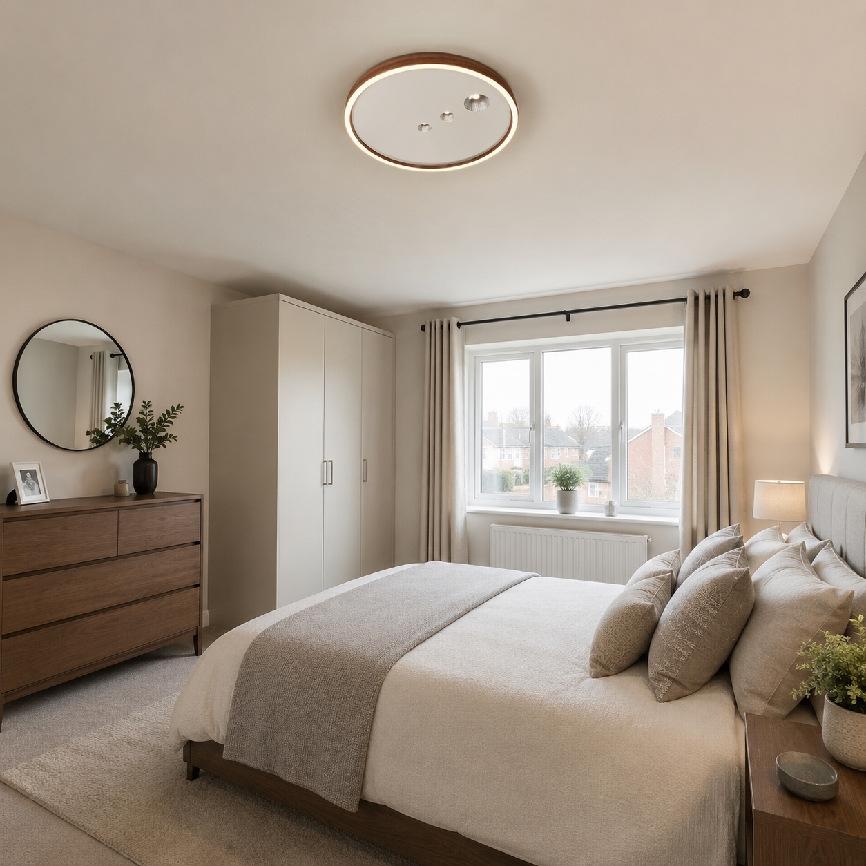 Remote Control LED Ceiling Light with Night Mode