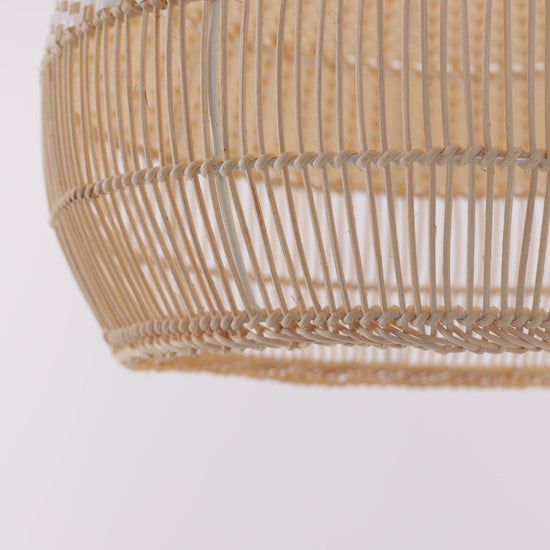 Living Nest UK Handwoven Rattan Pendant Light for Kitchen and Boho-Style Interiors Living Nest UK