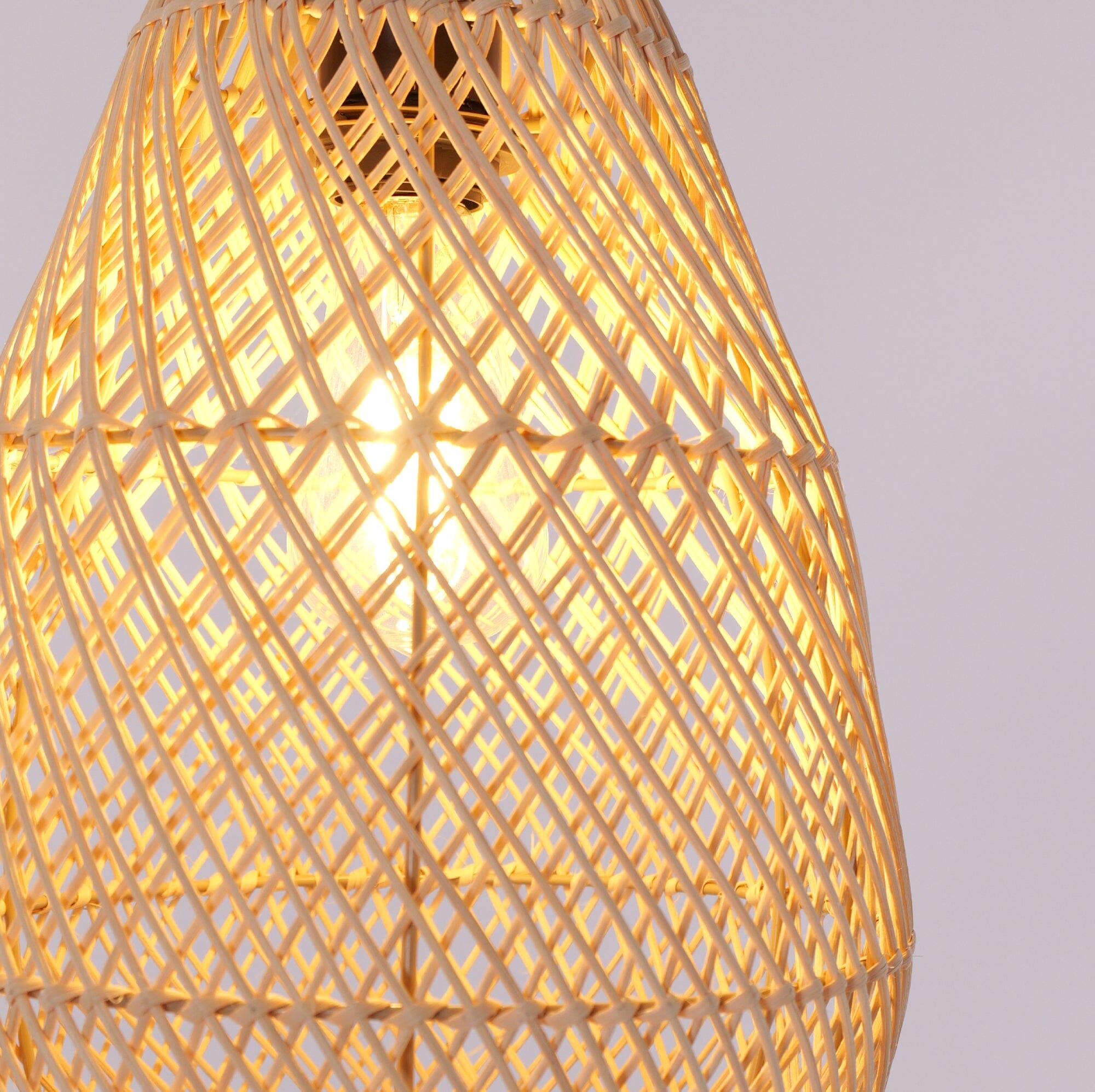 Living Nest UK Eco-Friendly Rustic Rattan Pendant Light For Home Decor Living Nest UK