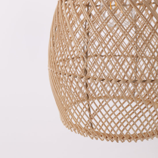 Living Nest UK Eco-Friendly Rustic Rattan Pendant Light For Home Decor Living Nest UK