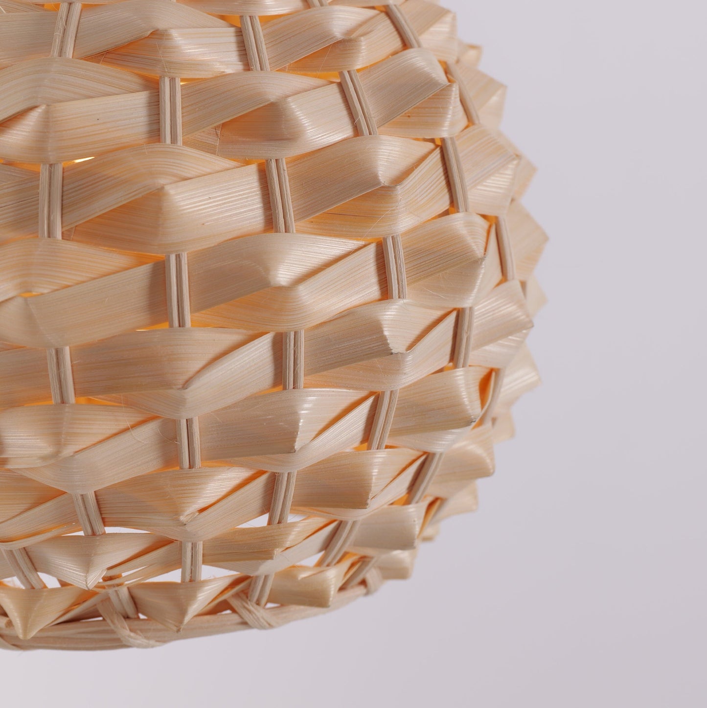 Living Nest UK Bamboo Hand-Weaving Pendant Light Natural Art Lighting Fixture Living Nest UK