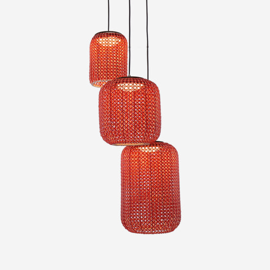 Living Nest UK Designer High-End Handwoven Multi-Light Outdoor Pendant Light Living Nest UK