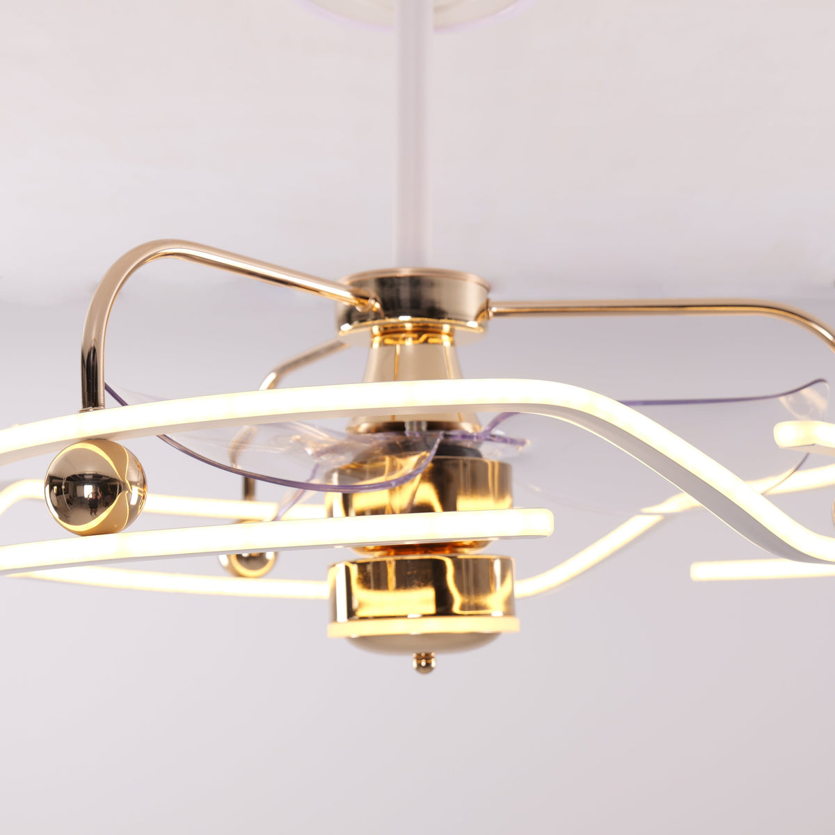 Living Nest UK Modern Ceiling Fan Light with Remote Control Low-Noise Adjustable Fan Light Living Nest UK