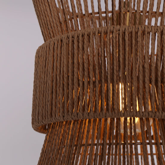 Living Nest UK Artisanal Handwoven Eco-Friendly Circular Pendant Light Living Nest UK