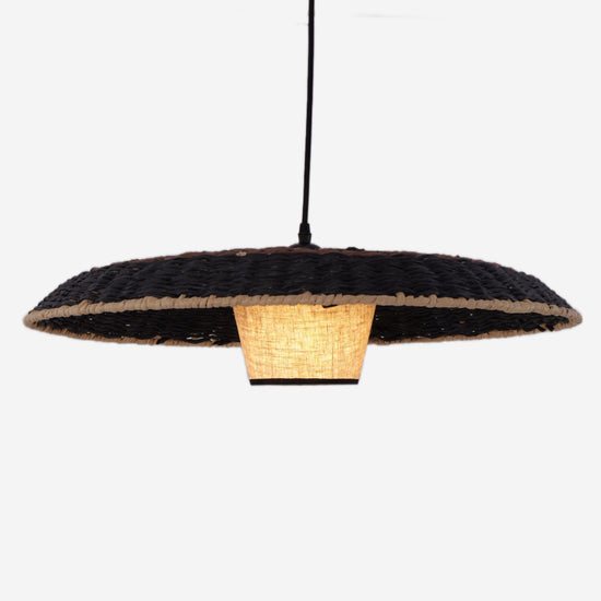 Living Nest UK Stylish Two-Tone Handwoven Pendant Light Fixture Living Nest UK