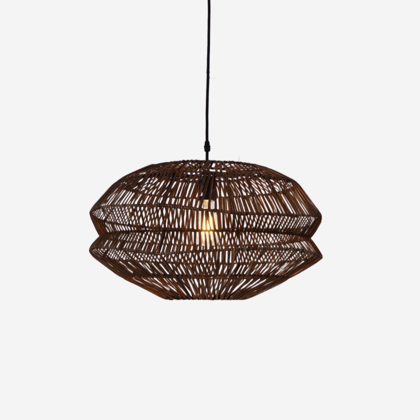 Lightsin Eco-Friendly Handwoven Rustic Farmhouse Rattan Pendant Light Lightsin UK 