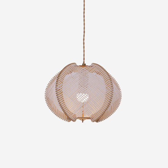 Living Nest UK Rustic Elegance with Paper Rope and Wood Pendant Light Living Nest UK