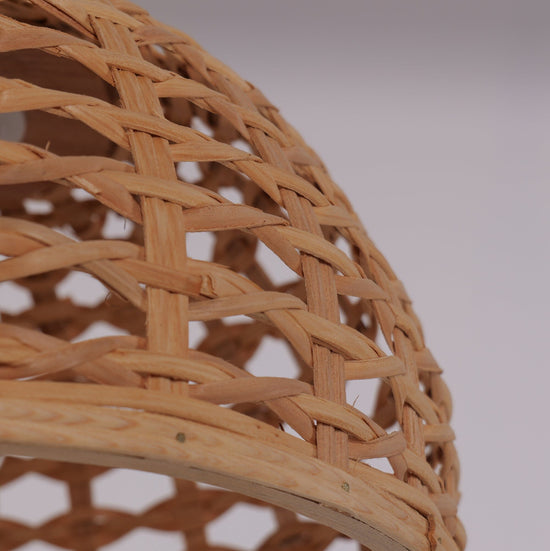 Lightsin Nature-Inspired Wooden Dome Warm Glow Pendant Light Lightsin UK 