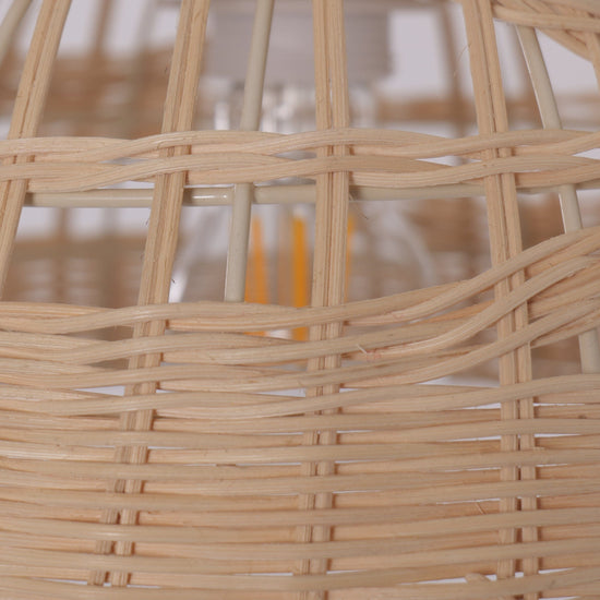Lightsin Eco-Friendly Dome-Shaped Rattan Pendant Light for Home Decor Lightsin UK 
