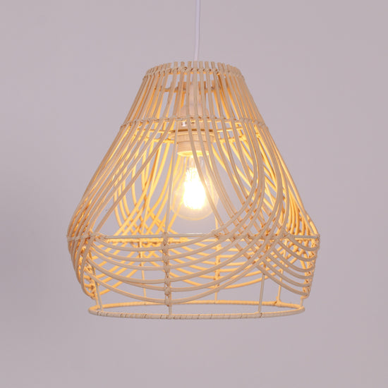 Lightsin Woven Whisper Natural Rattan Pendant Light for Serene Living Lightsin UK 