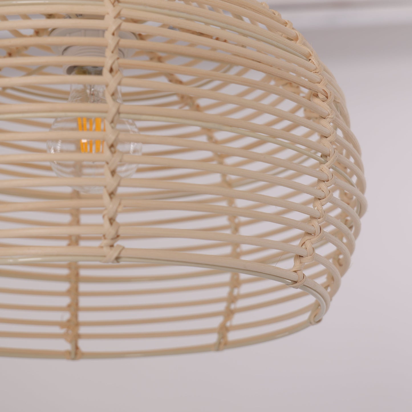 Lightsin Lightweight Open Weave Rattan Ceiling Light Lightsin UK 
