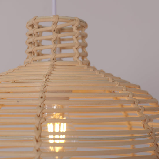 Lightsin Lightweight Open Weave Rattan Ceiling Light Lightsin UK 