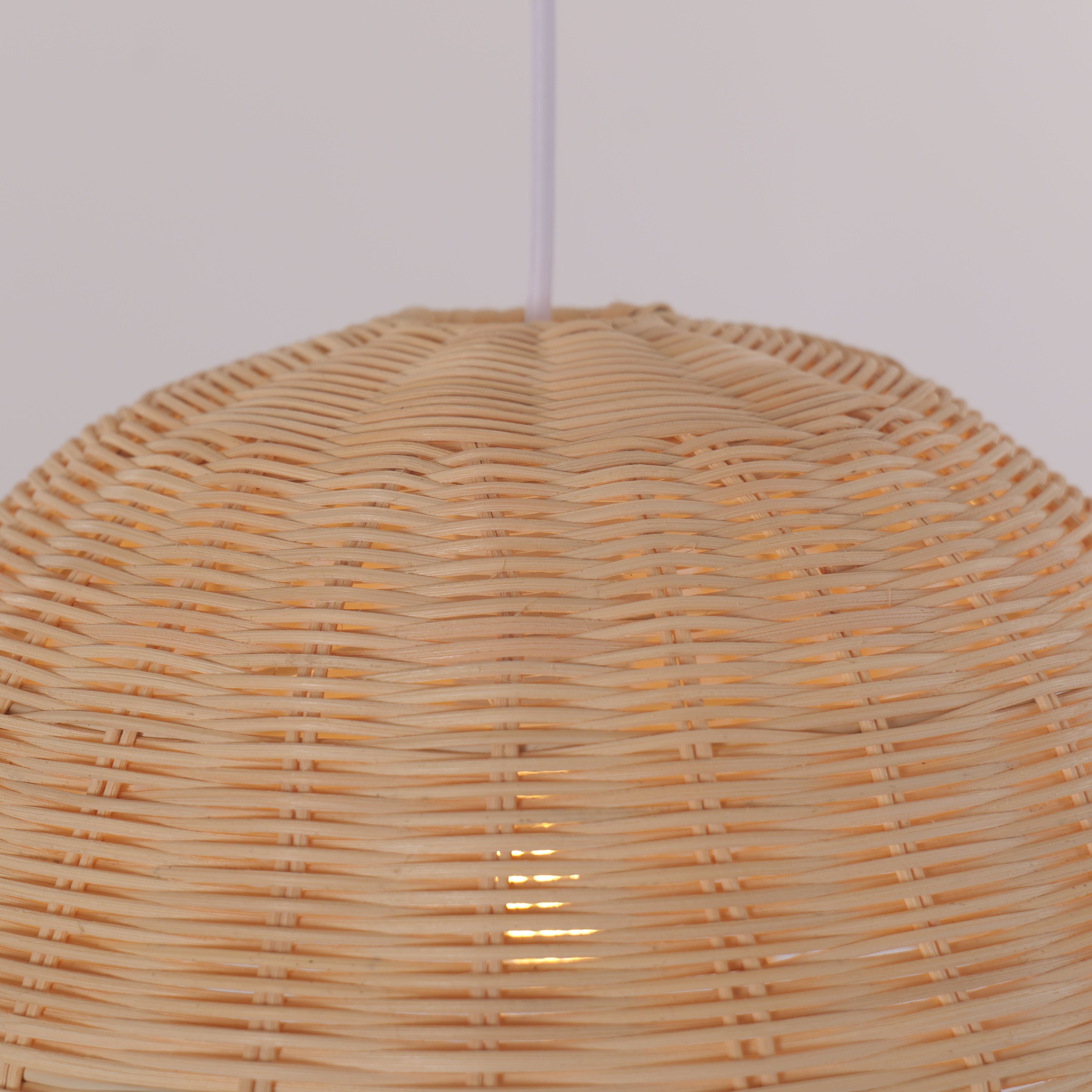 Lightsin Boho Half Sphere Rattan Pendant Light Lightsin UK 