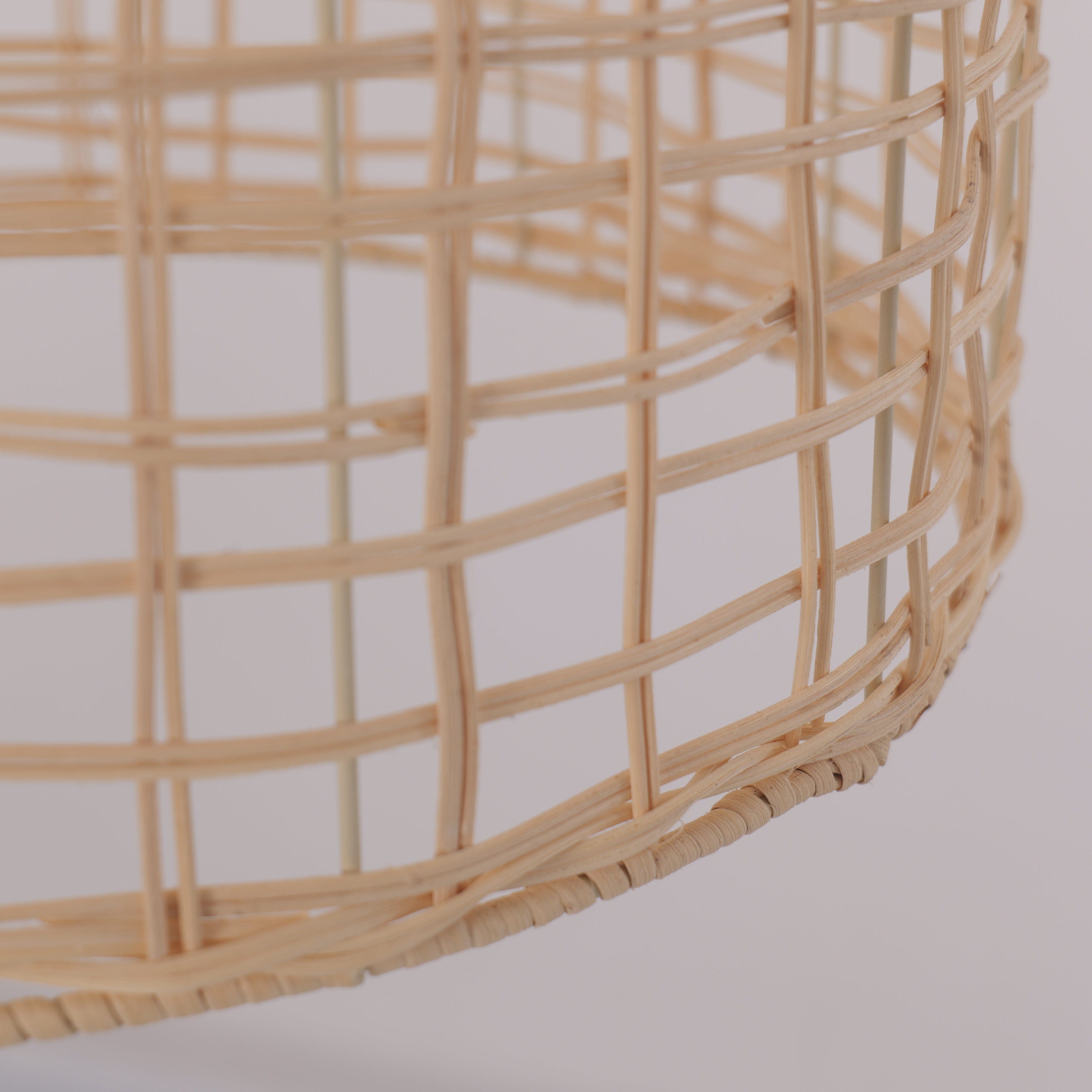 Lightsin Natural Cage Shape Rattan Pendant Light Lightsin UK 