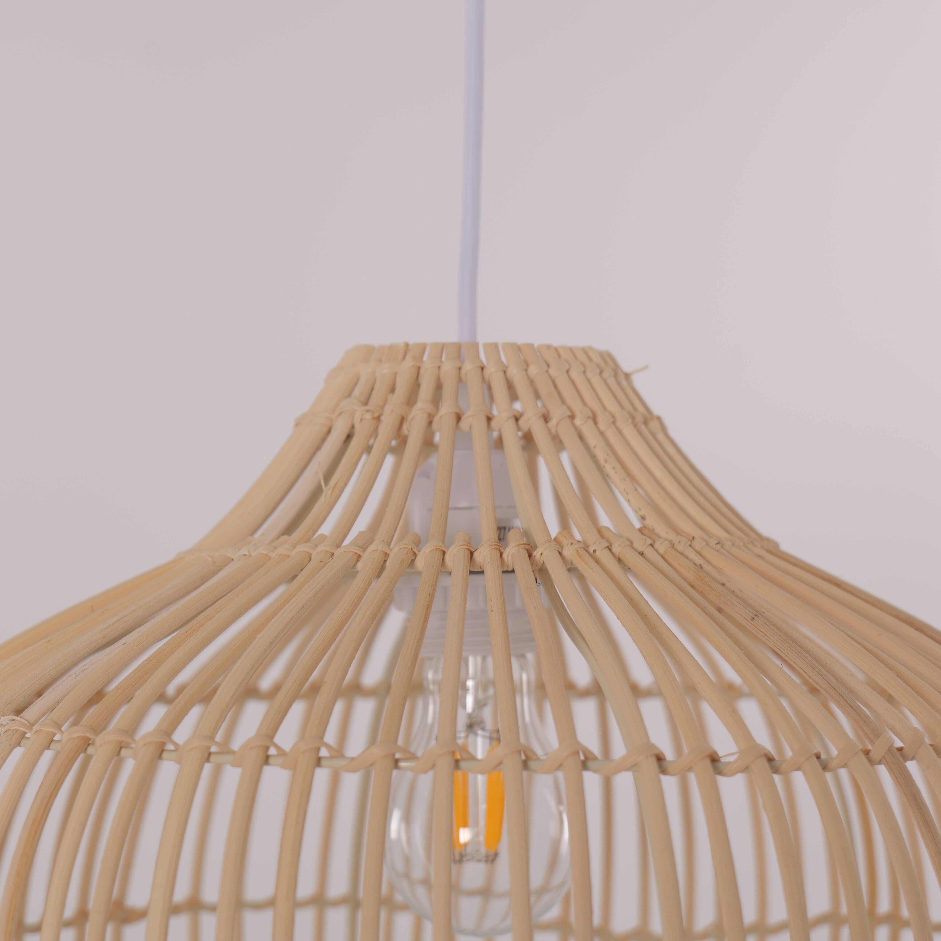 Lightsin Natural Bamboo Basket Shape Pendant Light Lightsin UK 