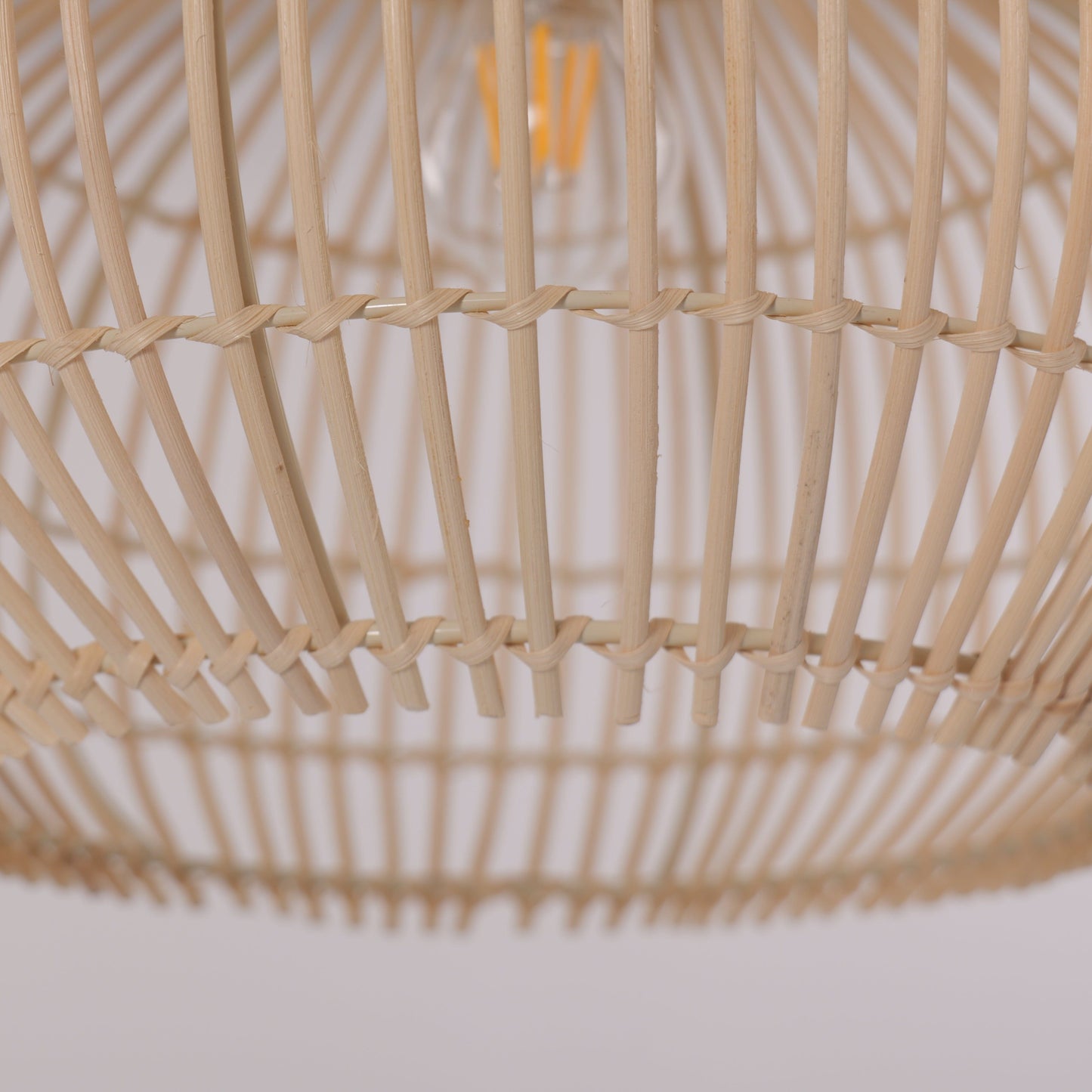 Lightsin Natural Bamboo Basket Shape Pendant Light Lightsin UK 