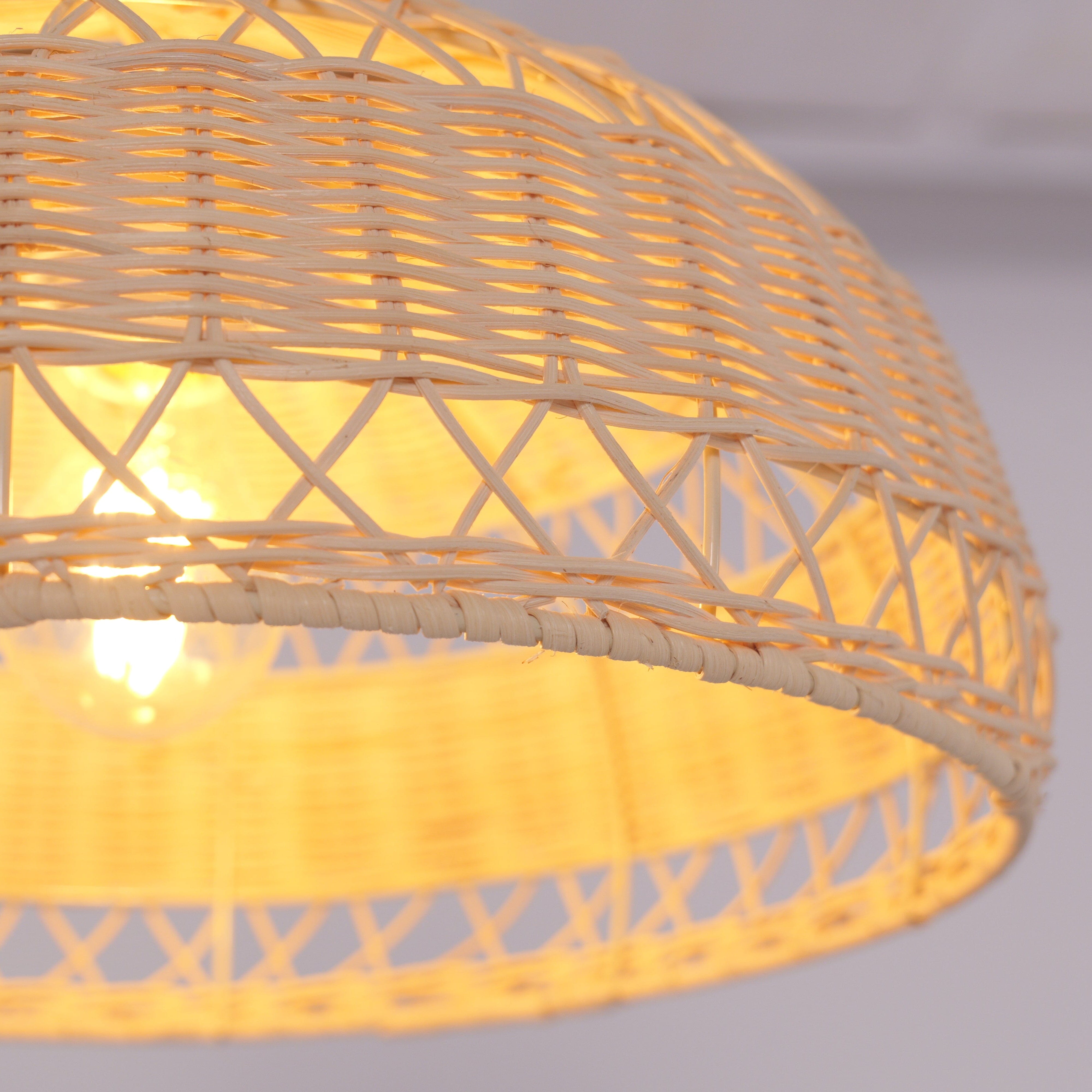 Lightsin Minimalist Bamboo Cone Ceiling Light Lightsin UK 