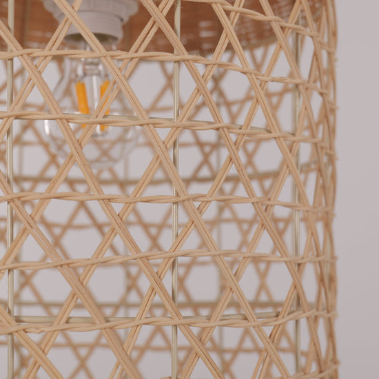 Lightsin Japanese Capsule-Shaped Rattan Pendant Light Lightsin UK 