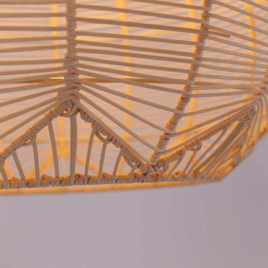 Lightsin Open-Gourd Japanese Rattan Pendant Light Lightsin UK 