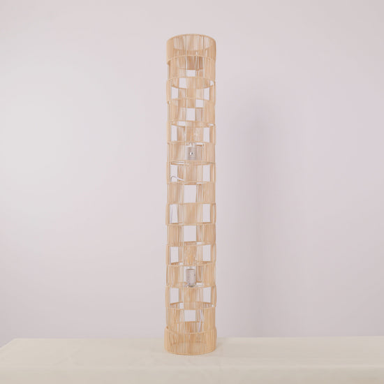 Lightsin Minimalist Square Hollow Rattan Floor Lamp Lightsin UK 