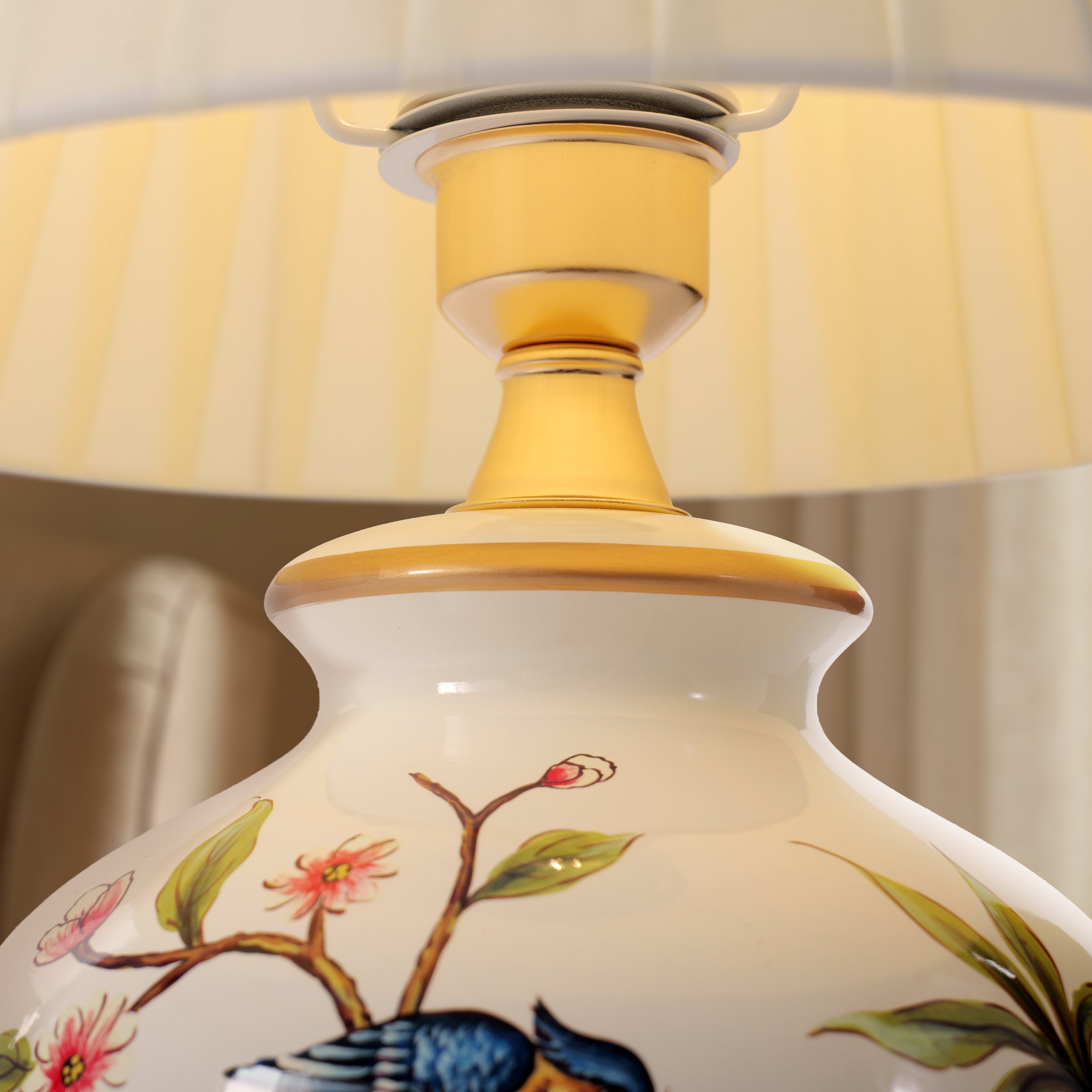 Chinoiserie Hand-Painted Ceramic Table Lamp Collection