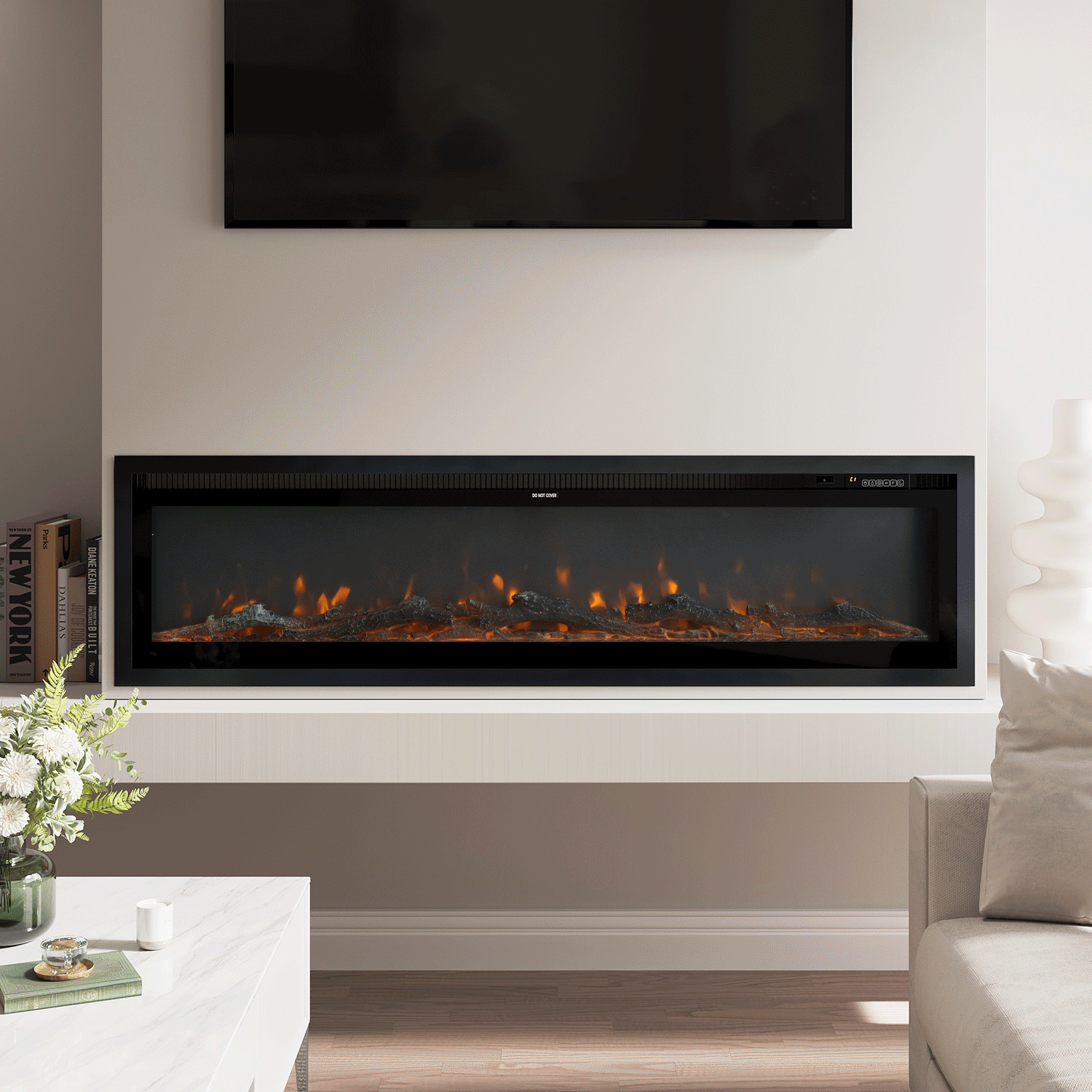 media wall fireplace