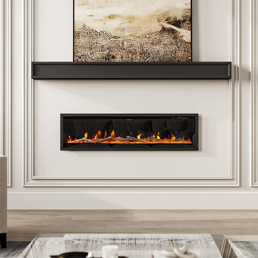 40/50/60/70/80 Inch Electric Fireplace 9 Colour LED Flame Effect Heater With Remote Control Freestanding Fireplaces LivingNest 50 Inches Version A