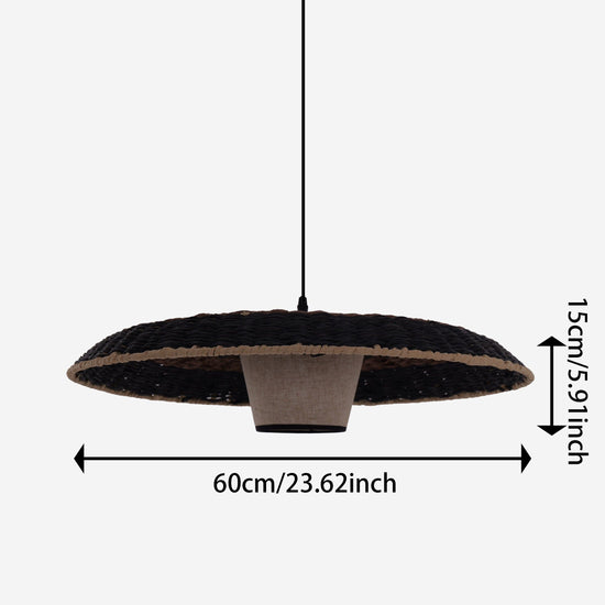 Living Nest UK Stylish Two-Tone Handwoven Pendant Light Fixture Living Nest UK