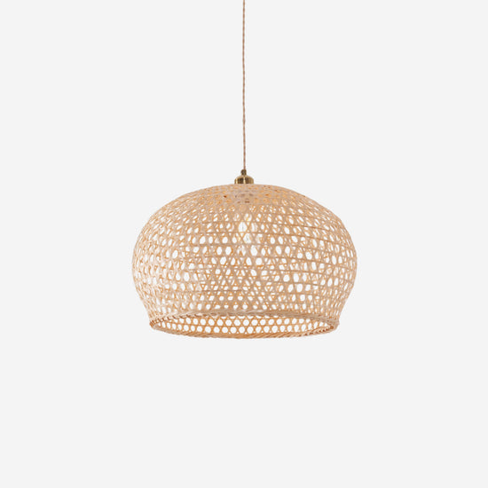 Living Nest UK Natural Bamboo Pendant Light with Handwoven Lampshades in Four Sizes Living Nest UK