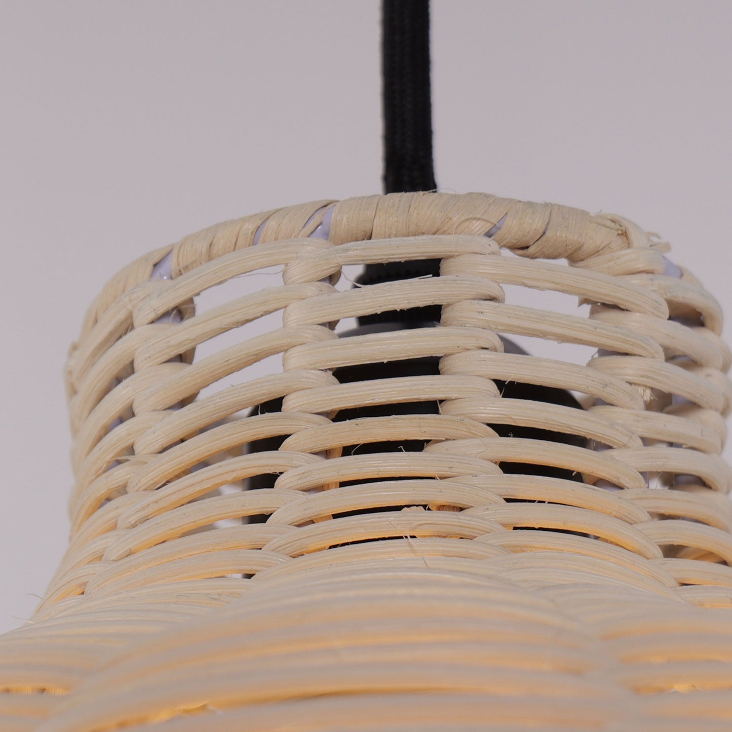 Living Nest UK Natural Rattan Woven Pendant Light for Warm Ambient Lighting Living Nest UK