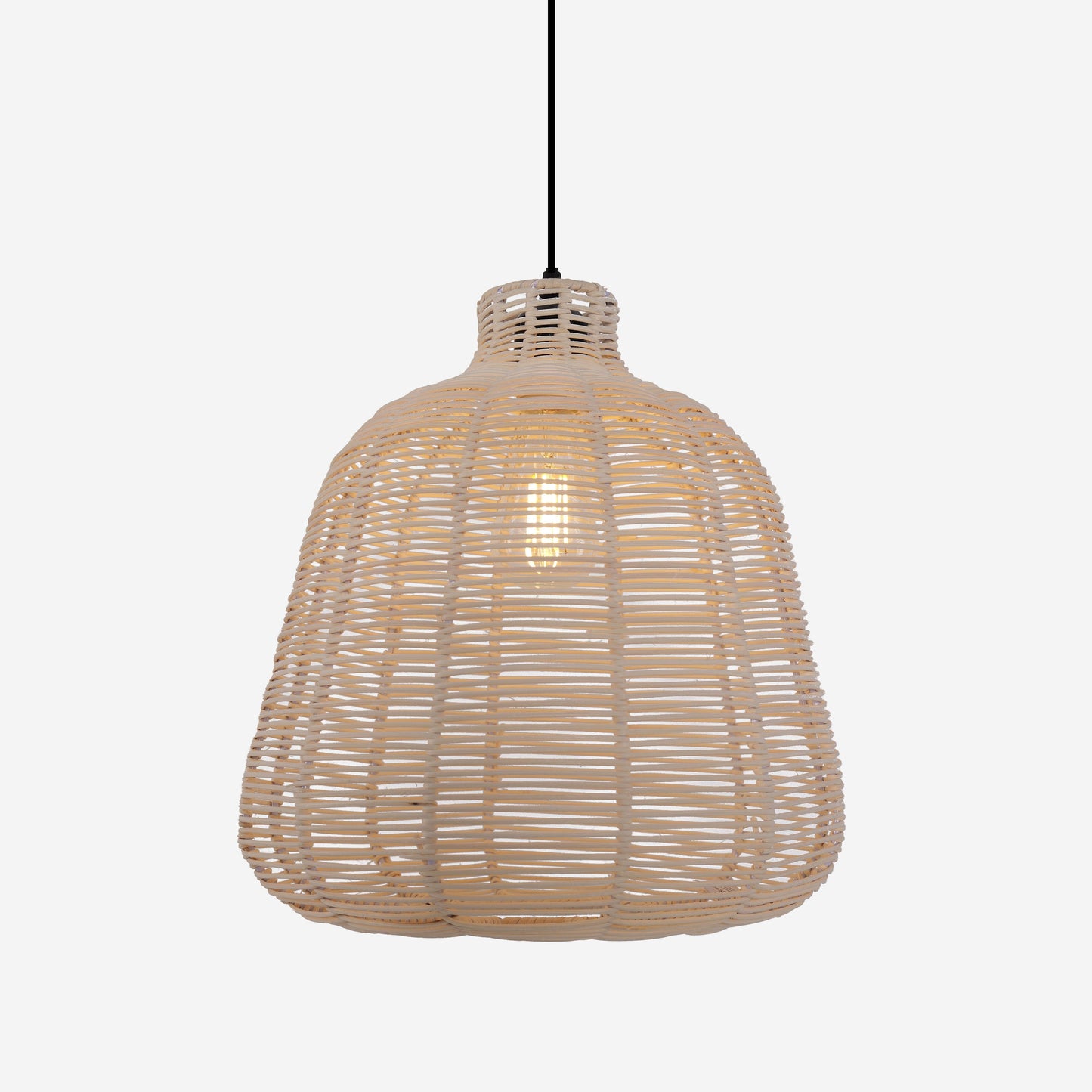 Living Nest UK Natural Rattan Woven Pendant Light for Warm Ambient Lighting Living Nest UK