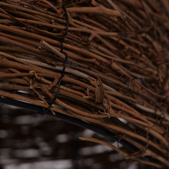 Living Nest UK Rustic Woven Rattan Dome Pendant Light for Cozy Interiors Living Nest UK