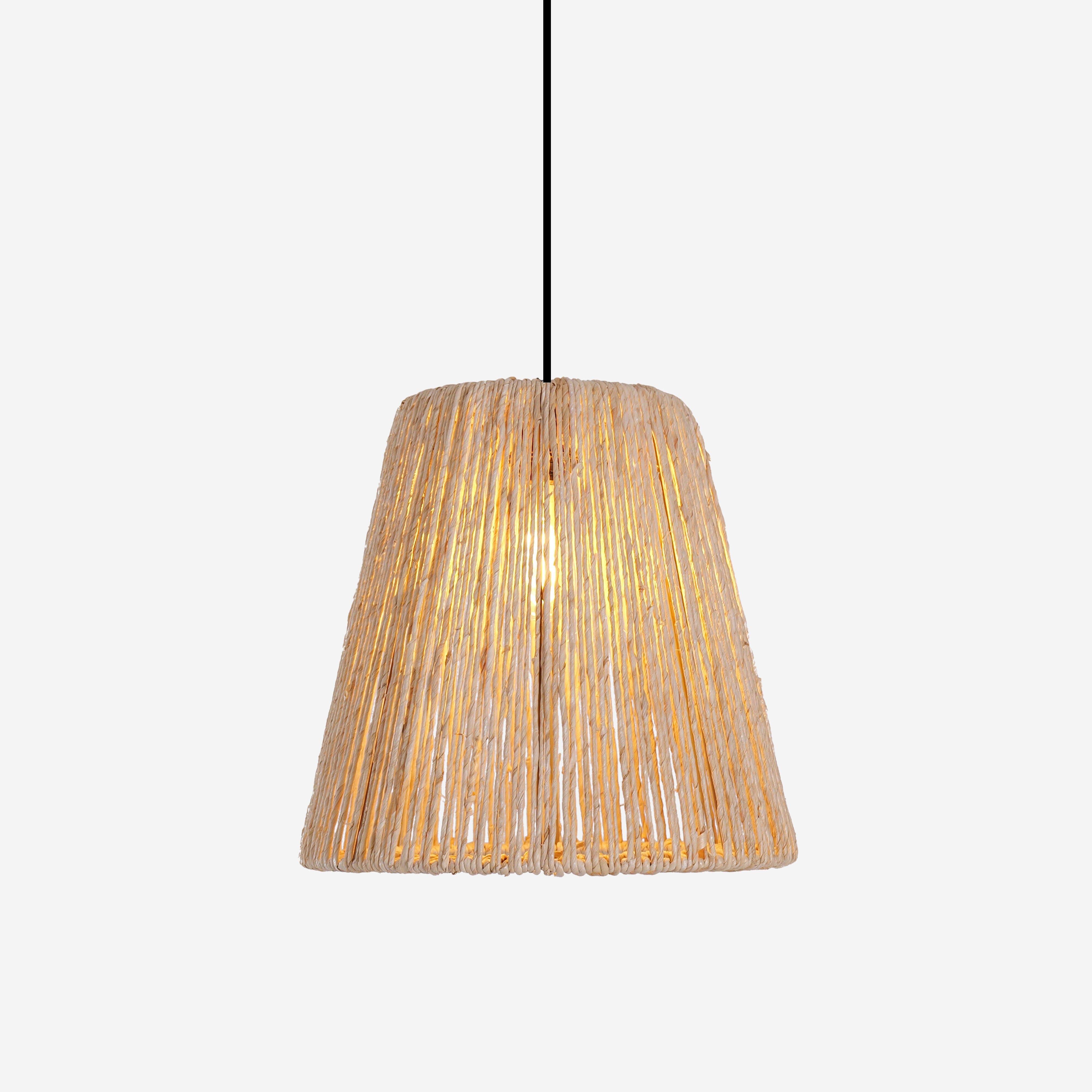 Living Nest UK Rustic Hemp Rope Woven Pendant Light for Cozy Interiors Living Nest UK