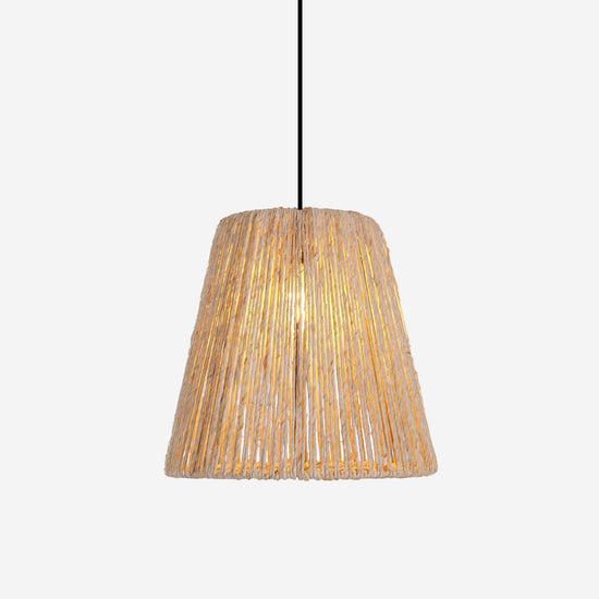 Living Nest UK Rustic Hemp Rope Woven Pendant Light for Cozy Interiors Living Nest UK