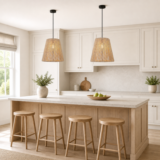 Rustic Hemp Rope Woven Pendant Light for Cozy Interiors