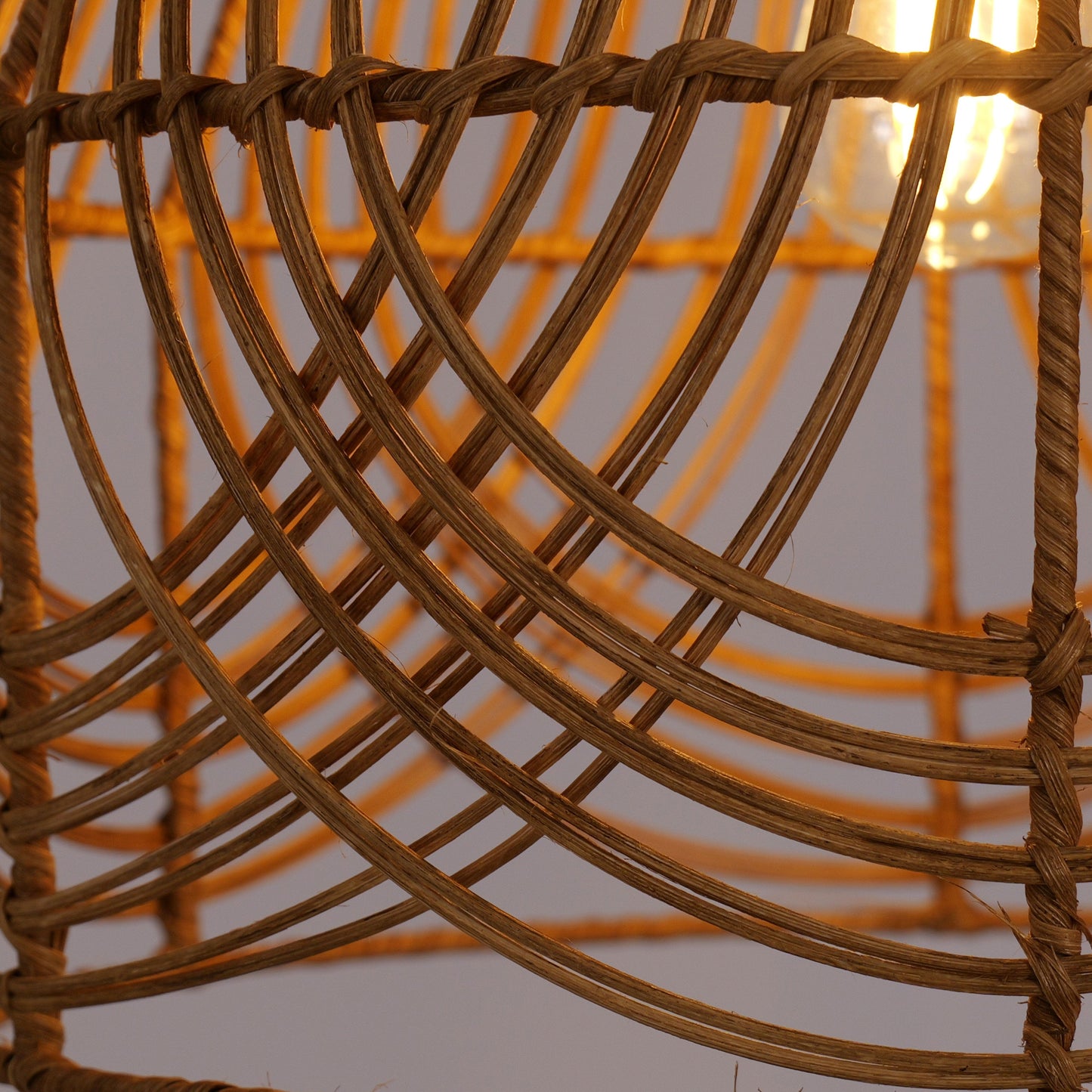 Living Nest UK Rustic Woven Rattan Pendant Light for Living Spaces Living Nest UK