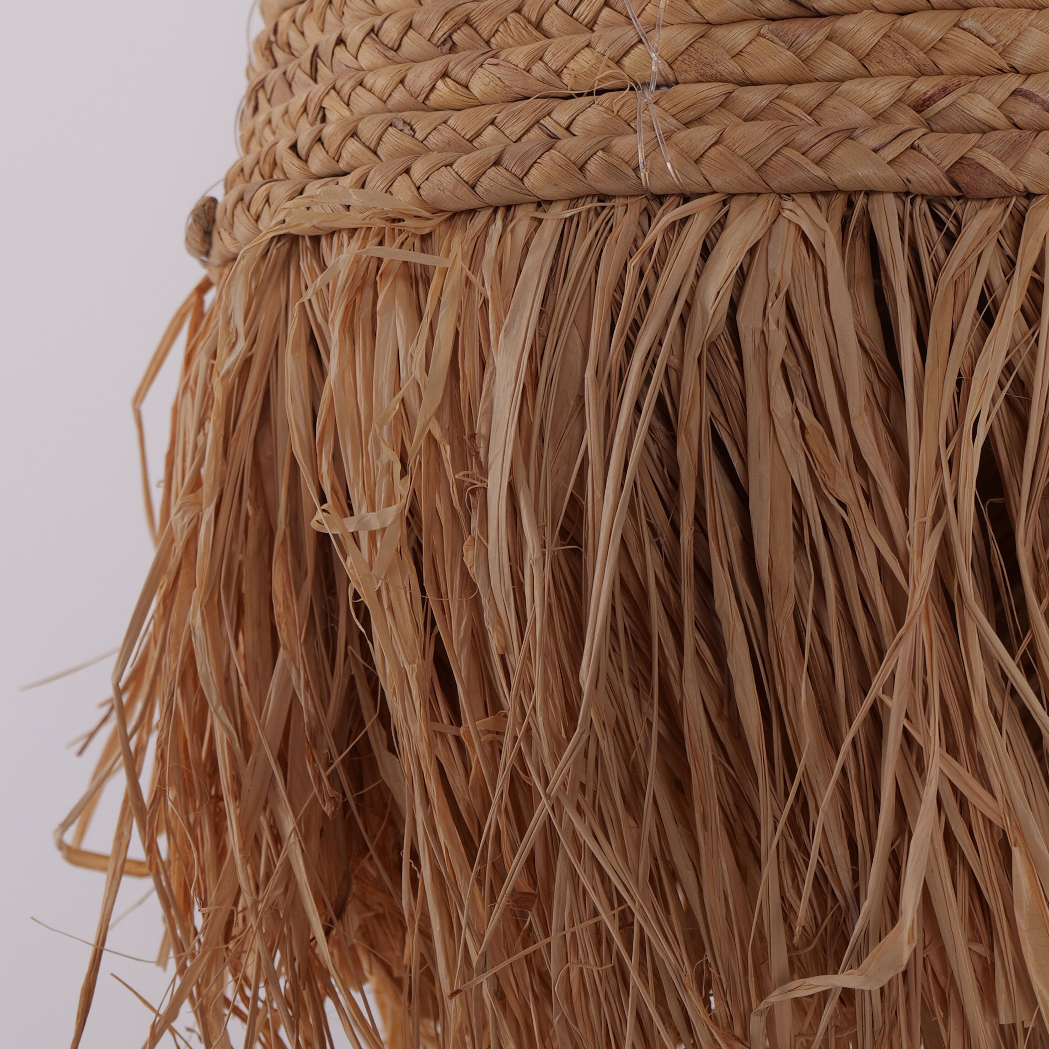 Living Nest UK Zen Wabi-Sabi Woven Pendant Light with Natural Grass Texture Living Nest UK