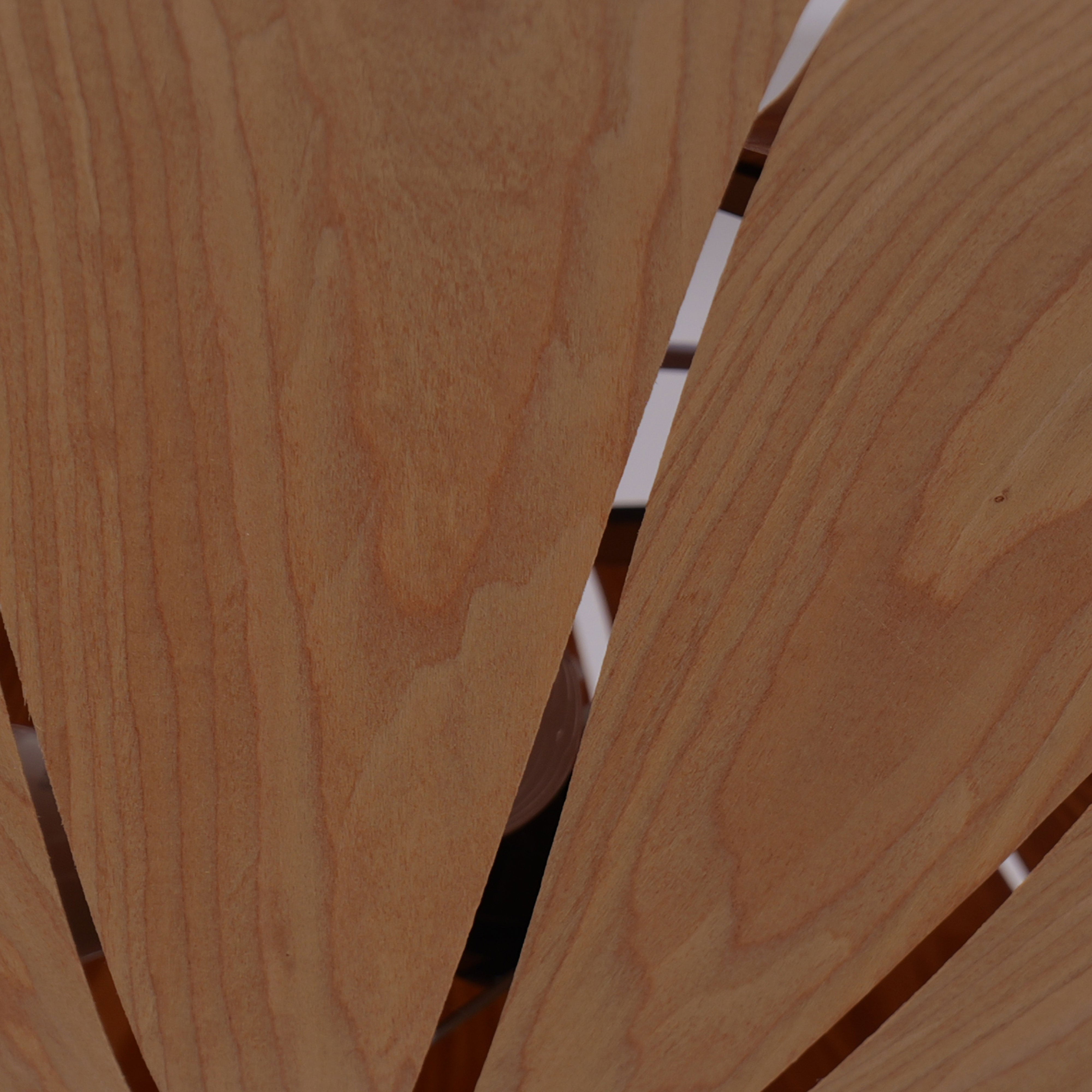Large Wood Veneer LED Pendant Ceiling Light for Dining & Living Rooms