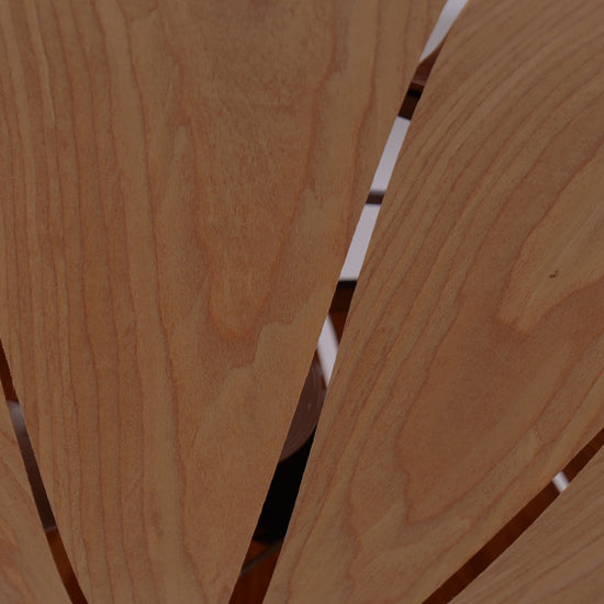 Large Wood Veneer LED Pendant Ceiling Light for Dining & Living Rooms
