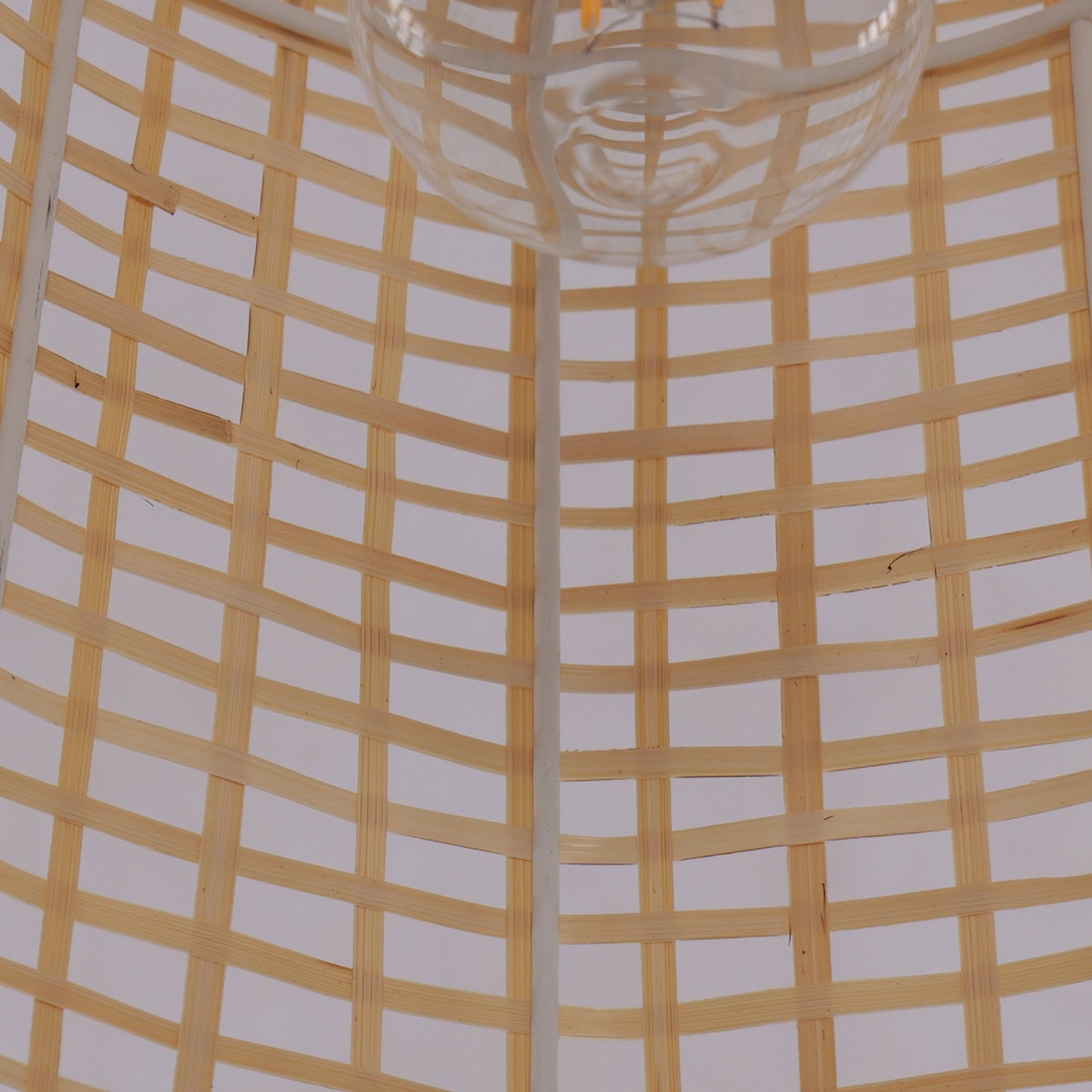 Living Nest UK Eco-Friendly Natural Woven Bamboo Pendant Light for Cozy Ambiance Living Nest UK