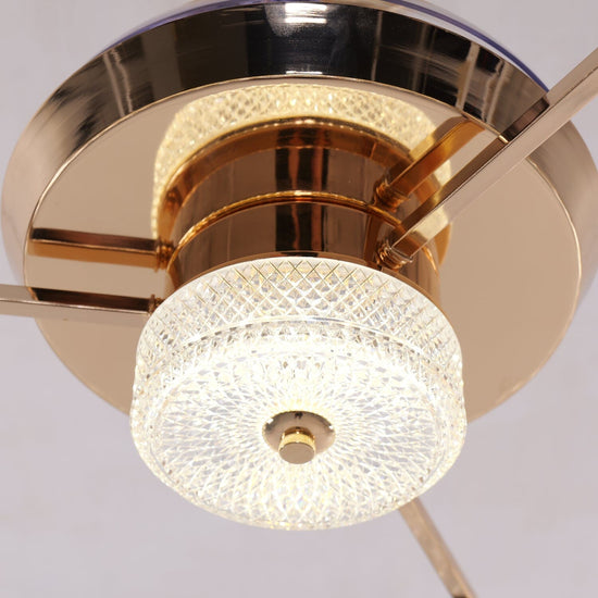 60cm gold crystal ceiling fan with light, XZ0233 product view