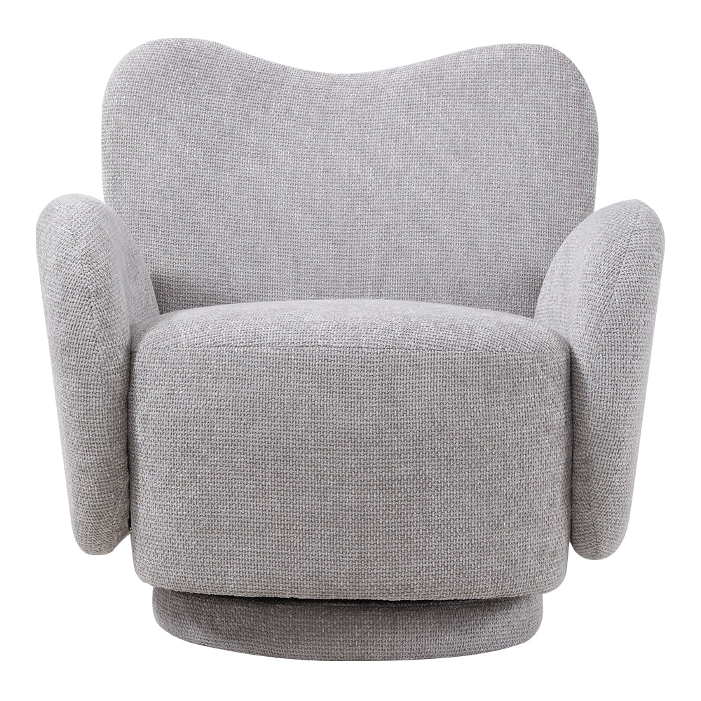 Chenille Upholstered Swivel Chair Armchair