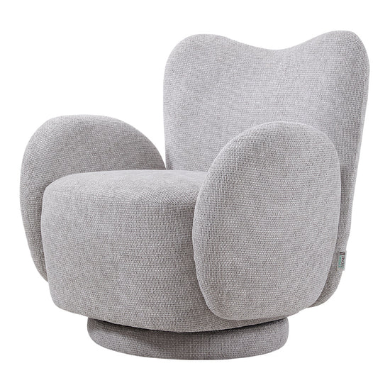 Chenille Upholstered Swivel Chair Armchair
