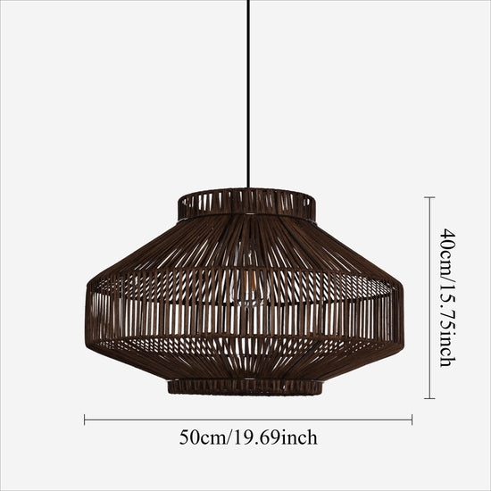 Living Nest UK Rattan Pendant Light for Modern Boho Interiors Perfect for Kitchen Pendant Lighting and Living Spaces Living Nest UK